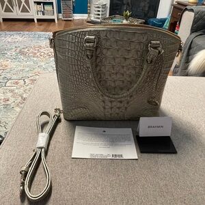 BRAHMIN Duxbury Satchel - Sand Dune Melbourne